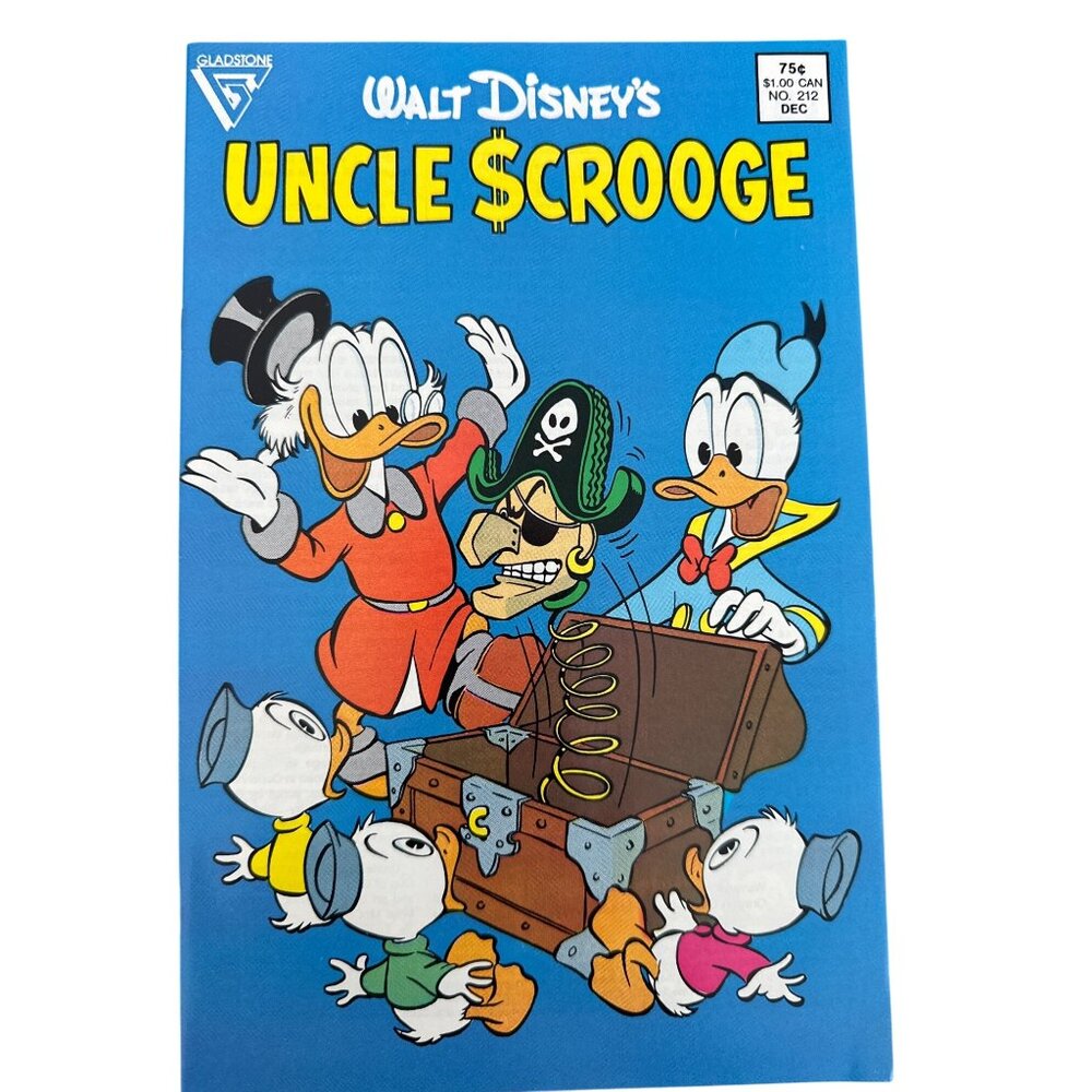 Gladstone Walt Disneys Uncle Scrooge Comic #212 Vintage December 1986 Collection